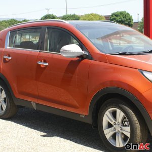 Kia Sportage Mirror Cover - Omac - S.Steel - Gloss Silver - 2017-2022